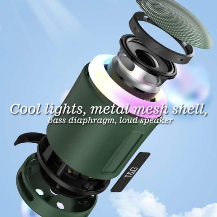 T&G TG373 Outdoor Tragbarer LED-Licht RGB Mehrfarbiger kabelloser Bluetooth-Lautsprecher-Subwoofer – Bild 7