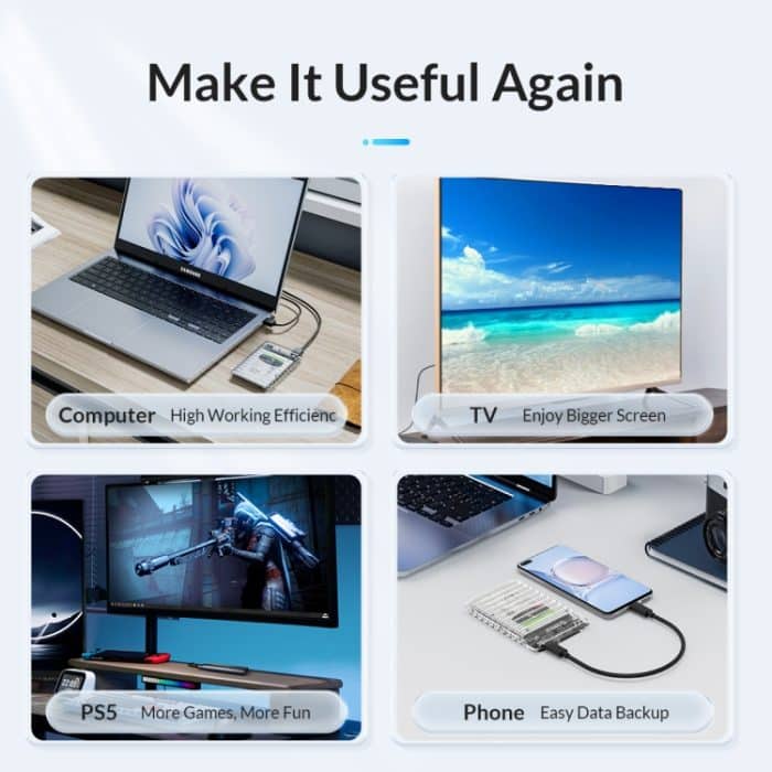 ORICO 2139C3-V1 externes 2,5-Zoll-USB3.0-Festplattengehäuse – Bild 3