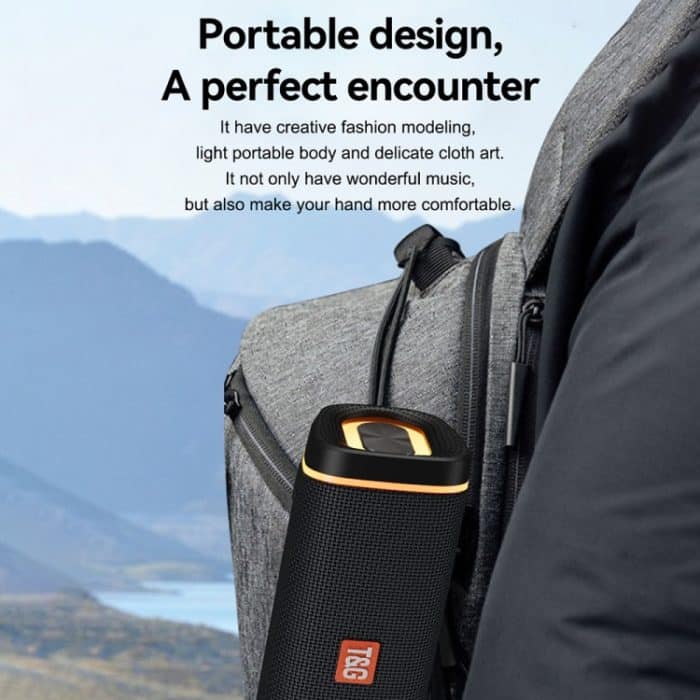 T&G TG375 Outdoor Tragbarer LED-Licht-RGB-Wireless-Bluetooth-Lautsprecher-Subwoofer, TG375 – Bild 5