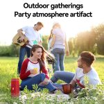 T&G TG375 Outdoor Tragbarer LED-Licht-RGB-Wireless-Bluetooth-Lautsprecher-Subwoofer, TG375 – Bild 8