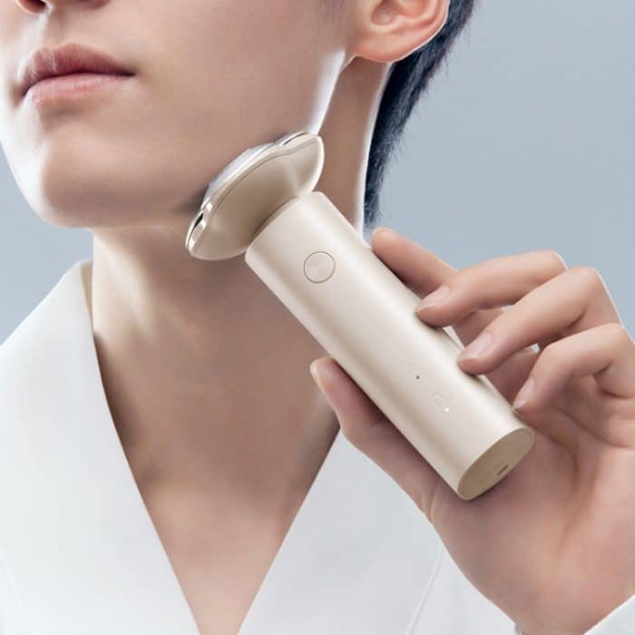 Original Xiaomi Mijia Elektrorasierer S101 mit 3 Schneidköpfen, IPX7 wasserdicht, S101(Grey), S101(Blue) – Bild 7