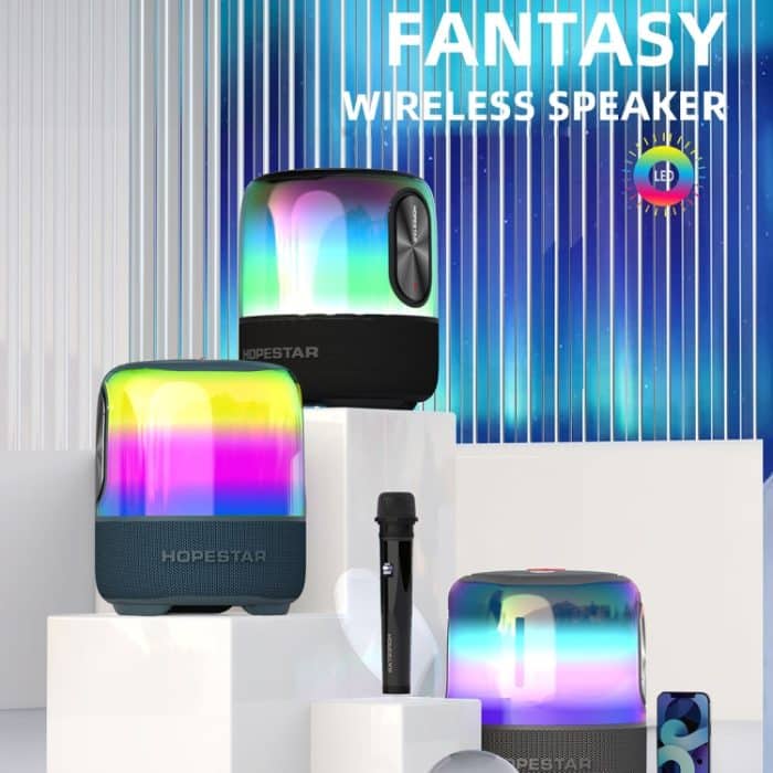 HOPESTAR SC-01 Wasserdichter kabelloser Bluetooth-Lautsprecher mit LED-Licht, SC-01 – Bild 2