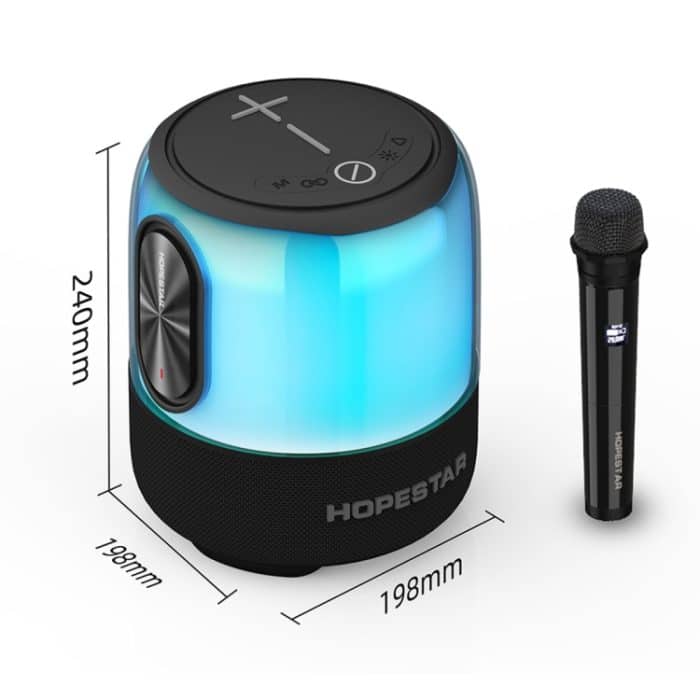 HOPESTAR SC-01 Wasserdichter kabelloser Bluetooth-Lautsprecher mit LED-Licht, SC-01 – Bild 9