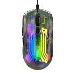 X400 7-Tasten-Gaming-Maus, transparent, RGB, kabelgebunden