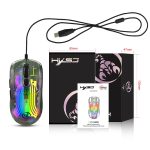 X400 7-Tasten-Gaming-Maus, transparent, RGB, kabelgebunden – Bild 12