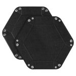 Sechseckige Desktop-PU-Aufbewahrungsbox für Kleinigkeiten, 7 inch