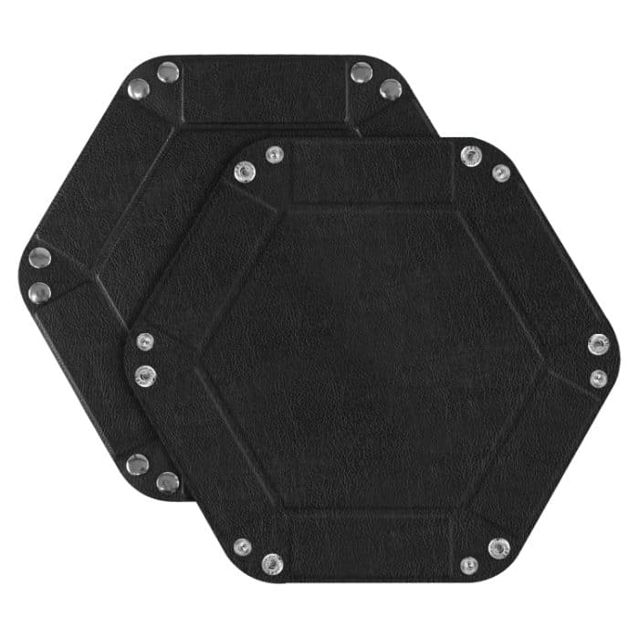 EDA004537201A.jpg Sechseckige Desktop-PU-Aufbewahrungsbox für Kleinigkeiten, 7 inch – Bild 1