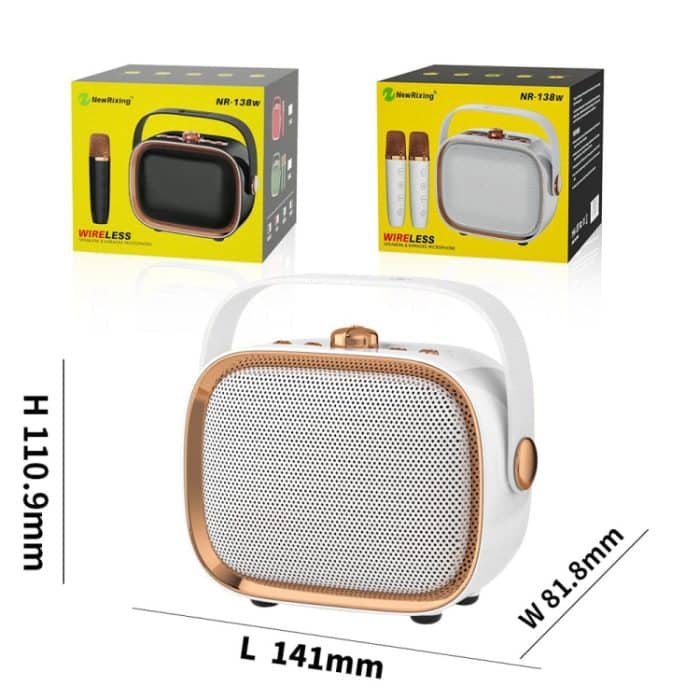 NR138W Drahtloses Mikrofon TWS Handheld Noise Cancelling Tragbarer intelligenter Bluetooth-Lautsprecher – Bild 7