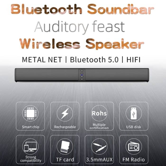 BS-36 20W Multifunktions-3D-Stereo-Surround-Bluetooth-Lautsprecher Subwoofer-Soundbar, BS-36 – Bild 3