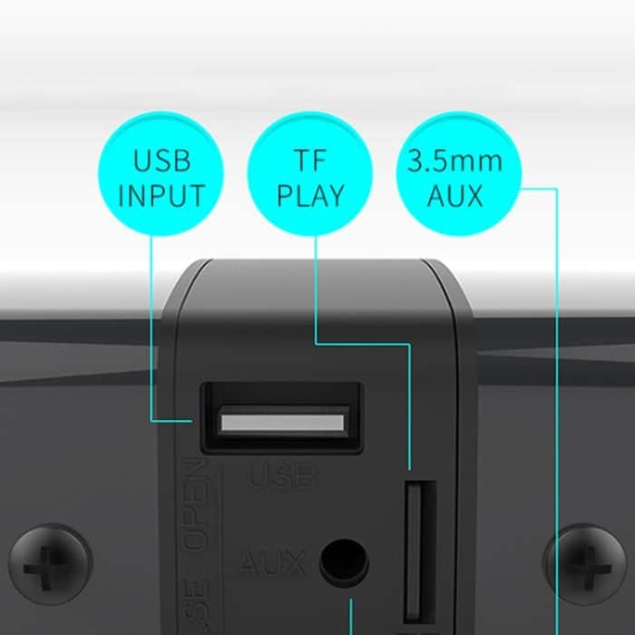 BS-36 20W Multifunktions-3D-Stereo-Surround-Bluetooth-Lautsprecher Subwoofer-Soundbar, BS-36 – Bild 6