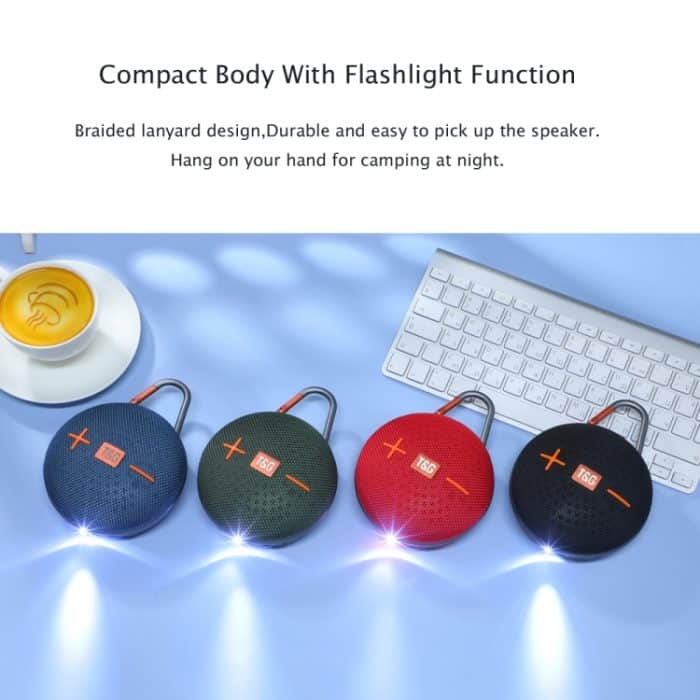 T&G TG648 TWS Outdoor Mini tragbarer kabelloser Bluetooth-Lautsprecher mit LED-Licht, TG648 – Bild 3