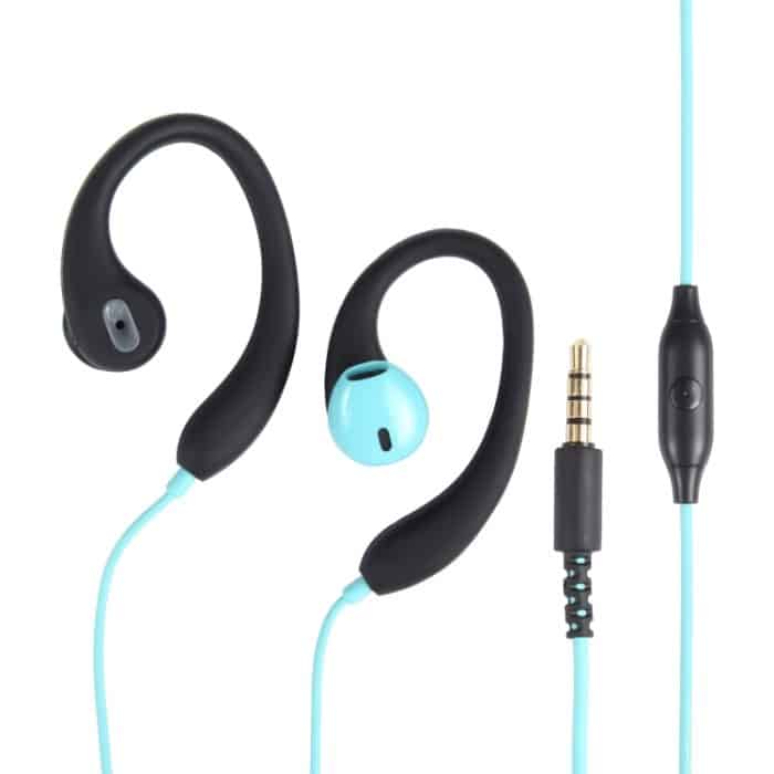 Mucro R12 kabelgebundener Stereo-Over-Ear-Sportkopfhörer, Länge: 1,2 m, R12 (Blue) – Bild 1