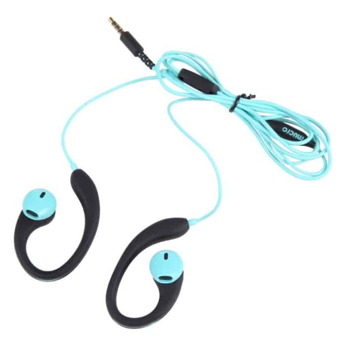 Mucro R12 kabelgebundener Stereo-Over-Ear-Sportkopfhörer, Länge: 1,2 m, R12 (Blue) – Bild 2