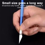 6-in-1-Schnitzwerkzeug aus Aluminiumlegierung, handgefertigtes Stiftmesser – Bild 7