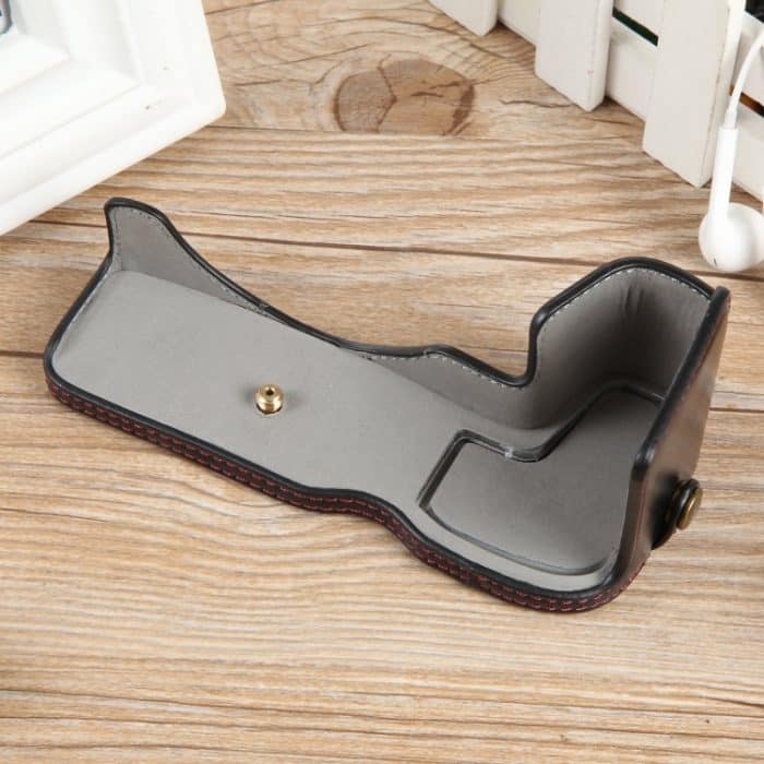 1/4-Zoll-Gewinde PU-Leder-Kamera-Halbgehäusebasis, For Canon EOS R8 – Bild 3