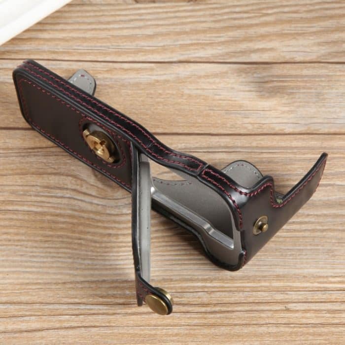 1/4-Zoll-Gewinde PU-Leder-Kamera-Halbgehäusebasis, For Canon EOS R50 – Bild 5