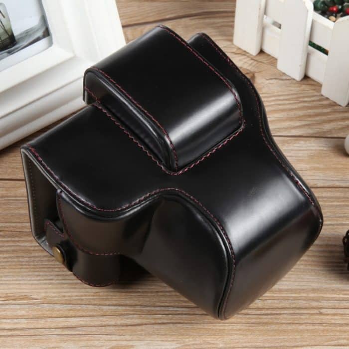 Ganzkörper-Kameratasche aus magnetischem Leder mit Riemen, Deluxe Edition, For Canon EOS R50, Deluxe Edition – Bild 2