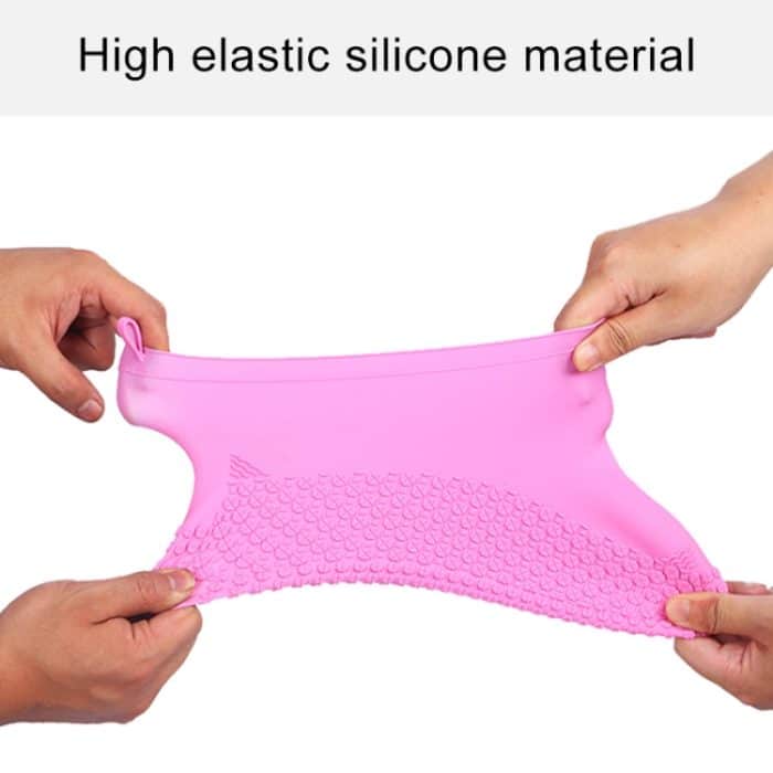 Rutschfester, verdickter, verschleißfester, wasserdichter Schuh- und Stiefelüberzug aus Silikon, S, M – Bild 3