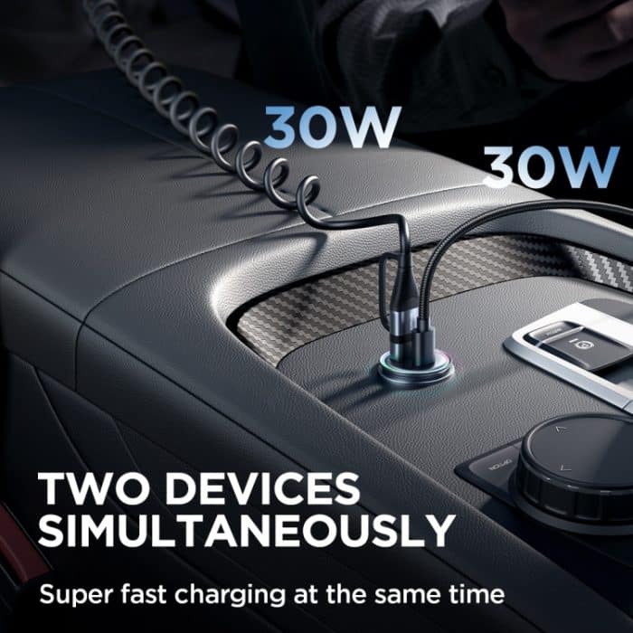 JOYROOM JR-CCN04 60W PD+QC3.0 Mini-Autoladegerät aus Metall, JR-CCN04 – Bild 6