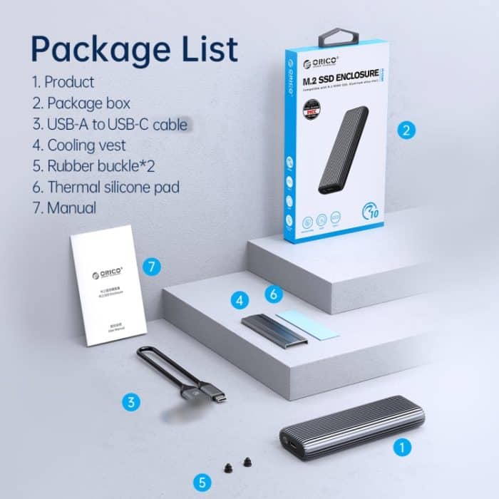 ORICO AM2C3 M.2 NGFF SSD-Gehäuse, AM2C3 – Bild 12