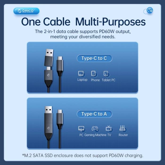 ORICO AM2C3-G2 M.2 NVME SSD-Gehäuse, AM2C3-G2 – Bild 8