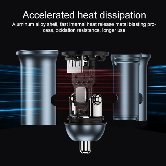 MOMAX UC18 30W Dual Port QC3.0 Auto-Schnellladegerät – Bild 3