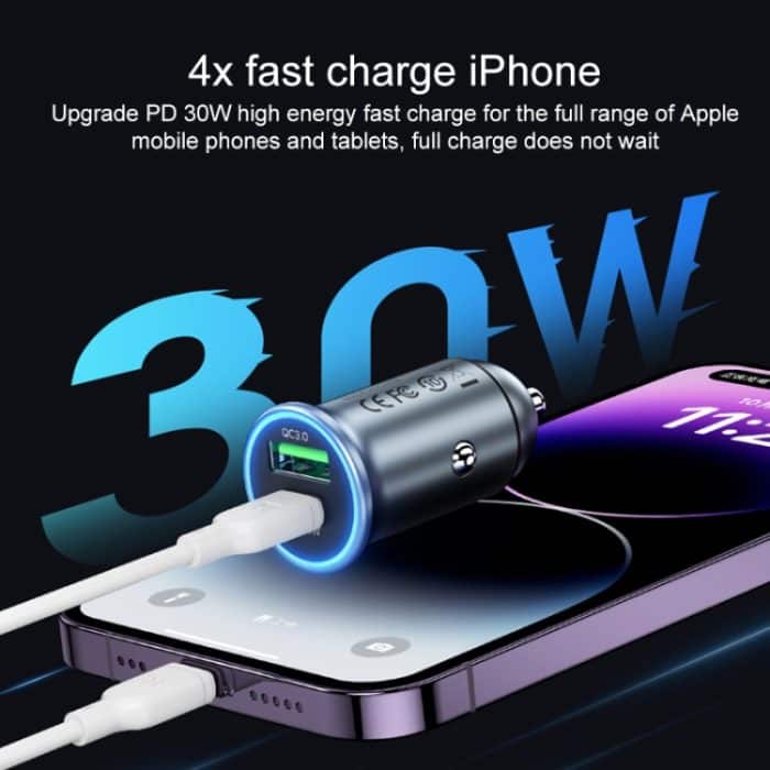 MOMAX UC18 30W Dual Port QC3.0 Auto-Schnellladegerät – Bild 6