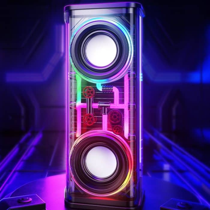WK D45 10W Dual-Lautsprecher Transparenter Mecha-Bluetooth-Lautsprecher, WK D45 – Bild 3
