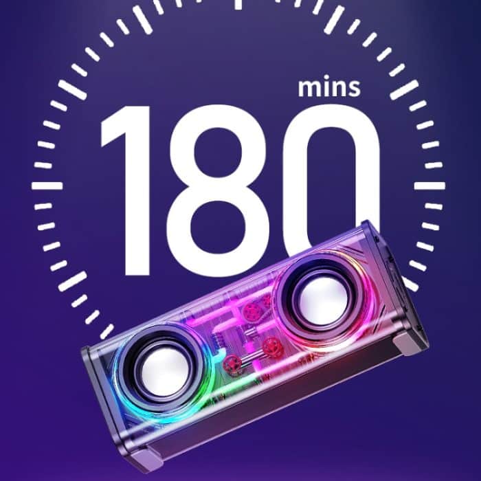 WK D45 10W Dual-Lautsprecher Transparenter Mecha-Bluetooth-Lautsprecher, WK D45 – Bild 5