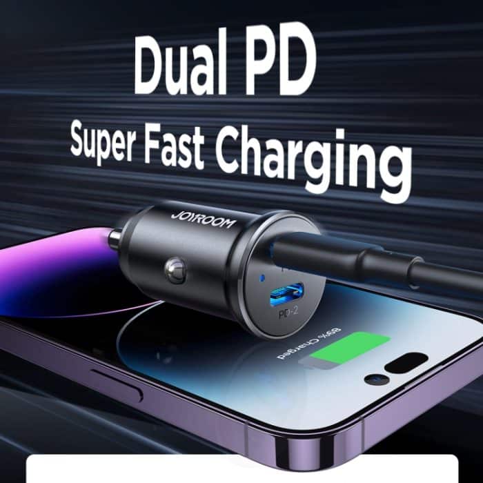 JOYROOM JR-CCN06 30W Dual PD Typ-C Mini-Autoladegerät aus Metall, JR-CCN06 – Bild 5