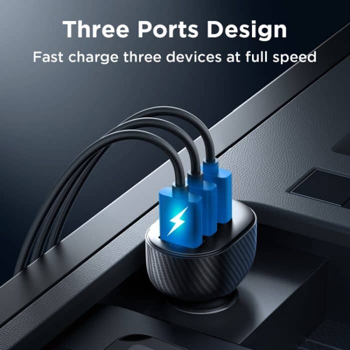 JOYROOM JR-CCD03 3,4 A 3 x USB-Anschlüsse Digitalanzeige-Autoladegerät, JR-CCD03 – Bild 4