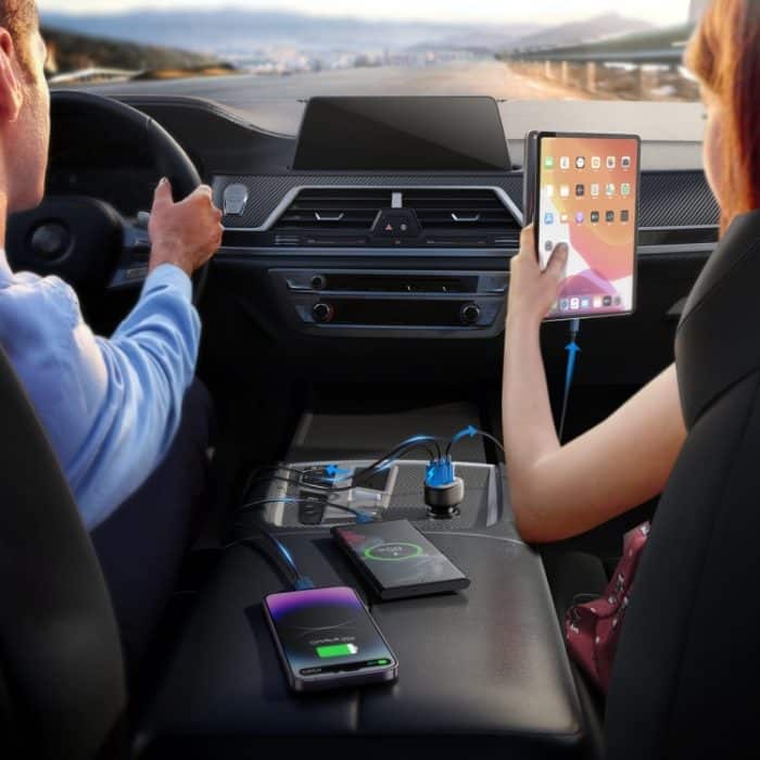 JOYROOM JR-CCD03 3,4 A 3 x USB-Anschlüsse Digitalanzeige-Autoladegerät, JR-CCD03 – Bild 8