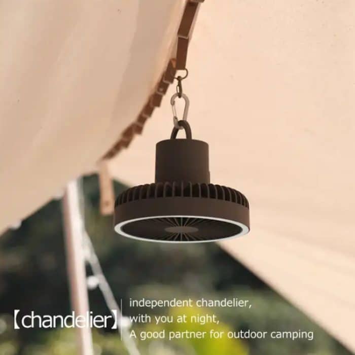 DQ212 10000 mAh Outdoor Tragbare Camping Fan Zelt Hängende Vertikale Licht, DQ212 (Black Grey), DQ212 (White) – Bild 2