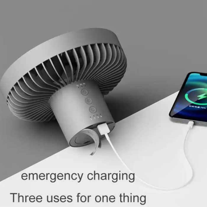 DQ212 10000 mAh Outdoor Tragbare Camping Fan Zelt Hängende Vertikale Licht, DQ212 (Black Grey), DQ212 (White) – Bild 3