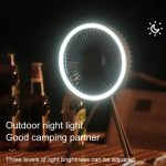 DQ212 10000 mAh Outdoor Tragbare Camping Fan Zelt Hängende Vertikale Licht, DQ212 (Black Grey), DQ212 (White) – Bild 5
