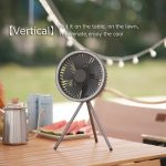 DQ212 10000 mAh Outdoor Tragbare Camping Fan Zelt Hängende Vertikale Licht, DQ212 (Black Grey), DQ212 (White) – Bild 6