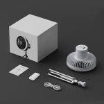 DQ216 10000 mAh Tragbarer Campingventilator mit anhebbarem Schwenkkopf für den Außenbereich, hängendes vertikales buntes Licht mit Fernbedienung, DQ216 (Avocado Green), DQ216 (Black), DQ216 (Khaki) – Bild 7