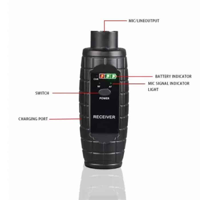 XTUGA U-95 Kabelloser XLR-Sender und Empfänger, kabelloser UHF-Gitarrensender-Empfänger, With Dynamic Mic, With Condenser Mic – Bild 4