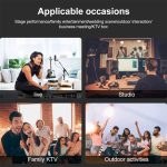 XTUGA U-95 Kabelloser XLR-Sender und Empfänger, kabelloser UHF-Gitarrensender-Empfänger, With Dynamic Mic, With Condenser Mic – Bild 9