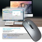 HXSJ M103 1600DPI UV Dual Mode 2,4 GHz + Bluetooth 5.1 kabellose wiederaufladbare Maus, Dual Mode UV Black – Bild 7