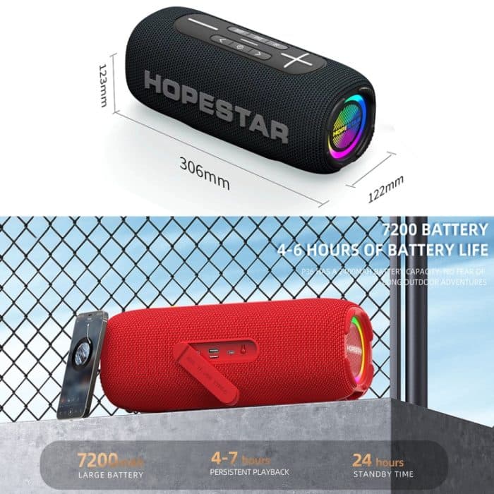 HOPESTAR P32Max 55W IPX6 Wasserdichter tragbarer kabelloser Bluetooth-Lautsprecher, P32Max – Bild 3
