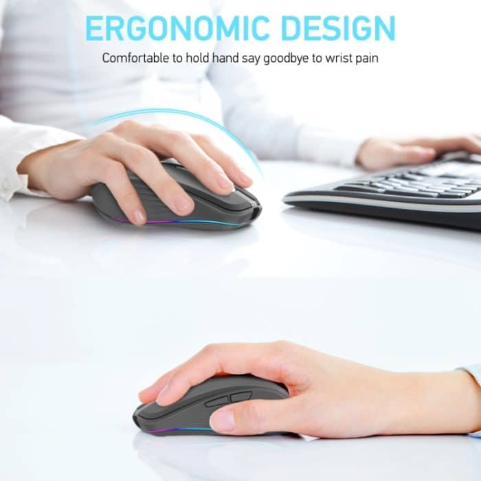 HXSJ M303 2400DPI Dual Mode 2,4 GHz + Bluetooth 5.1 kabellose Maus – Bild 8