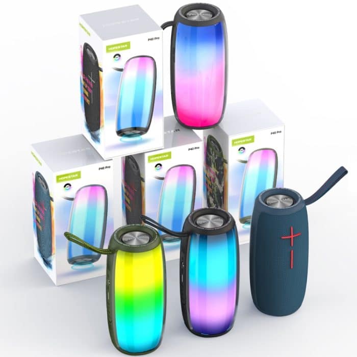HOPESTAR P40 Pro IPX6 wasserdichter RGB-Licht-Wireless-Bluetooth-Lautsprecher – Bild 10