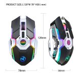 HXSJ T30 2400DPI RGB 2,4 GHz kabellose Maus – Bild 2