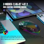 HXSJ T90 RGB Light Drahtlose Gaming-Maus mit drei Modi, T90 – Bild 3