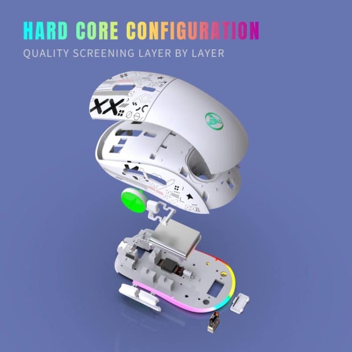 HXSJ T90 RGB Light Drahtlose Gaming-Maus mit drei Modi, T90 – Bild 9