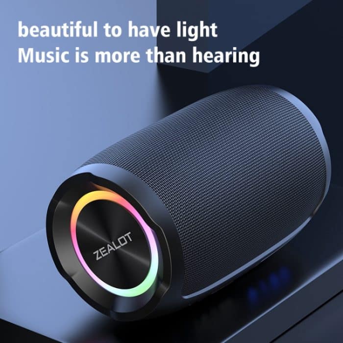 Tragbarer kabelloser Bluetooth-Lautsprecher Zealot S49 für den Außenbereich mit RGB-Licht, S49 – Bild 5