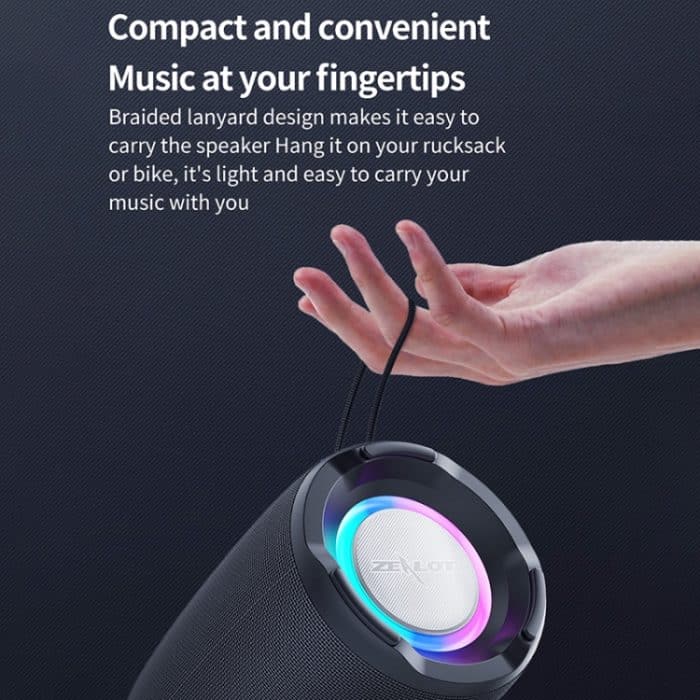 Zealot S61 IPX6 Wasserdichter tragbarer kabelloser Bluetooth-Lautsprecher, S61 – Bild 9