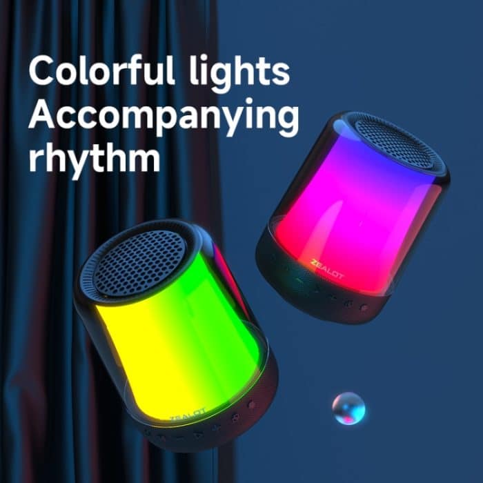 Zealot S66 Tragbarer RGB-Licht-Wireless-Bluetooth-Lautsprecher Outdoor-Subwoofer, S66 – Bild 2