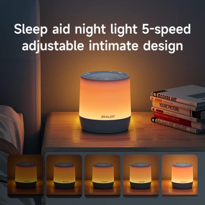 Zealot Z6 3-in-1-Bluetooth-Lautsprecher mit weißem Rauschen und Nachtlichtfunktion, Z6 – Bild 7